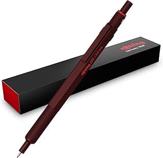 Portaminas rOtring 600 | Mina HB, 0,5 mm | Portaminas con cuerpo metalizado completo | Trufa chocolate | Agarre estriado antideslizante y cuerpo hexagonal