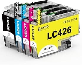 Skydo LC426 Compatible para Brother LC426 LC426bk LC426VAL Cartuchos de Tinta Reemplazo para Brother MFC-J4340DW MFC-J4335DW MFC-J4535DW MFC-J4540DW Impresora (4 Paquetes, Negro Cian Magenta Amarillo)