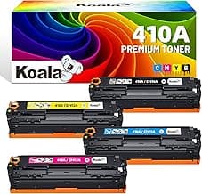 Koala Cartuchos de tóner compatibles para HP 410A CF410A CF411A CF412A CF413A para Color Laserjet Pro MFP M477fdw M477fdn M477fnw M452dn M452nw M452dw M377dw (Negro, Cian, Amarillo, Magenta)