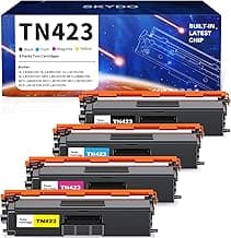 TN423 Tóner compatible con Brother TN-423 TN423BK TN421 Tóner para Brother MFC-L8690CDW DCP-L8410CDW MFC-L8900CDW HL-L8360CDW HL-L8260CDW, TN423 negro, cian, amarillo, magenta, 4 unidades