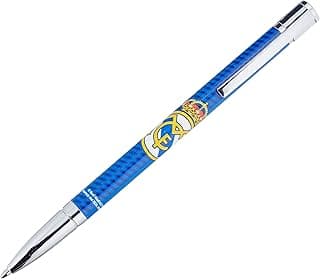REAL MADRID CF - Bolígrafo Metálico, Color Azul, Instrumento de Escritura, Producto oficial (CyP Brands)