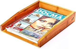 bambuswald© Bandeja de Documentos ecológica Hecha 100% de bambú | Archivador de Documentos, Cuadernos y Carpetas hasta Formato A4-C4 | Bandeja, archivador de Papel