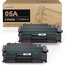 05A 05X CE505A CE505X Tóner Compatible para HP 05A Tóner 05X para HP Laserjet P2035 P2055DN P2035N P2055 P2055D P2055X P2030 P2050 Negro Paquete de 2