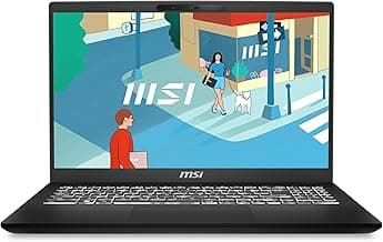 MSI Modern 15 H C13M-082XES Ordenador Portátil 15.6" FHD (Intel Core i7-13620H, 32GB RAM, 512GB SSD, Iris Xe Graphics, Sin Sistema Operativo) Classic Black, Teclado QWERTY Español