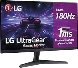 LG 27GS60F-B - Monitor Gaming Ultragear, 27", Full HD 1080p, (1920x1080), AMD FreeSync, Compatible con NVIDIA G-Sync, 180Hz, 1ms, 16:9, Panel IPS, Negro