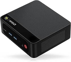 Beelink SER5 Pro Mini PC, AMD Ryzen 7 5825U (8C/16T, 4.5 GHz) Mini Ordenador de Sobremesa, 16 GB DDR4 3200 MHz, 500 GB PCle 3.0 x 4 SSD, USB3.2, WiFi 6, BT5.2, Hasta Tres Monitores con HDMI, DP, USB-C