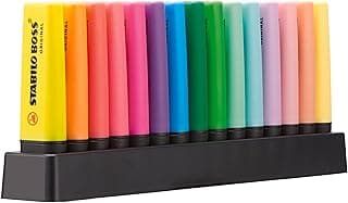 Marcador STABILO BOSS ORIGINAL - Set de mesa con 15 colores
