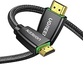 UGREEN Cable HDMI 4K 60Hz UHD 2.0 Alta Velocidad 18Gbps con Ethernet 3D HDR ARC Dolby Vision Compatible con PS5 PS4 Xbox Barra de Sonido Blu-Ray TV Nylon Trenzado, 2M