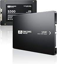 SAN ZANG MASTER Disco duro interno SATA de 2,5 pulgadas, 2 TB, SATA III 6 Gb/s, 560 MB/s de lectura, 500 MB/s de escritura, 3D NAND, compatible con portátiles y de escritorio, S500