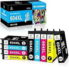 LeciRoba Cartuchos de tinta 604XL para impresoras Epson 604 XL 604xl para Epson Expression Home XP-2200 XP-2205 XP-3200 XP-3205 XP-4200 XP-4205 WF-2910DWF WF-2930DWF WF-2935DWF WF-2950DWF (950DWF