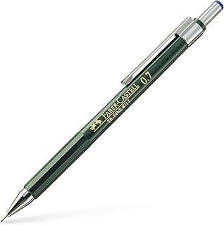 Faber-Castell B-136700 - Portaminas TK-Fine con Goma de Borrar y 3 Minas Finas Graduación HB - Trazo 0.7 mm - Color Negro