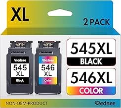Redsee 545 XL 546 XL Cartuchos de Tinta Compatible Cartucho Tinta para Canon 545 y 546 XL PG-545XL CL-546XL para Canon Pixma TS3150 TS3151 MG2550S MG2550 MG2950 TR4550 TR4551 MX495 (Negra y Color)