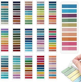3200 Piezas Marcadores Adhesivos, 16 Estilos Notas Adhesivas Índices Pestañas, Posits para Libros Colores Sticky Tabs para Notas, Libros, Clasificación de Archivos, Escuela, Oficina