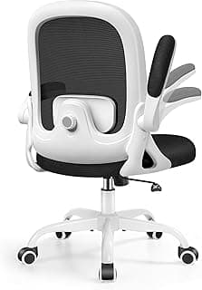 DoChair Silla Escritoriode Ergonómica Juvenil Silla Ooficina con Soporte Lumbar 3D Transpirable Silla de Malla Función Balancín Silla de Escritorio 150KG, Blanco