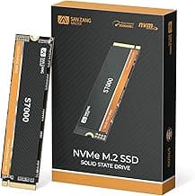 SANZANG S7000 NVMe M.2 512 GB Gaming SSD interno funciona para PS5: PCIe Gen4, M.2 2280, DRAM Cache, 3D TLC NAND Flash, Unidad de estado sólido hasta 7000 MB/s