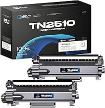 Quark TN-2510 Tóner Compatible con Brother TN2510 para Impresora HL-L2400DW HL-L2445DW DCP-L2660DW DCP-2620DW MFC-L2800DW MFC-L2860DW (2 Unidades, Negro)