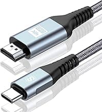 sweguard Cable USB C a HDMI 4K 2M, Adaptador USB Tipo C a HDMI [Compatible con Thunderbolt 4/3] para Serie i phone 16 15,MacBook Pro/Air,iMac,iPad Pro,Samsung S25 S24 S23 al s8, XPS 15, etc.