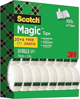 Scotch Box Lock Cinta de Embalar - 3 Rollos de 48 mm x 50 m - Cinta Adhesiva de Calidad para Cerrar Cajas, Cartones y Paquetes