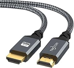 Twozoh Cable HDMI 4K 2M, Cable HDMI 2.0 Trenzado de Nailon de Alta Velocidad 4K@60Hz a 18Gbps Compatible con PS5, PS3, PS4, PC, proyector, 4K UHD TV/HDTV, Xbox