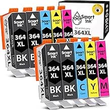 Smart Ink Reemplazo Compatible del Cartucho de Tinta HP 364 XL 364XL High Yield Pack (4BK & 2C/M/Y) para HP Photosmart 5510 5514 5515 5522 5525 6510 6520 6525 Deskjet 3520 3524 Officejet 4620 4622