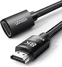 UGREEN Cable Alargador HDMI 2.1 8K 10K 60Hz Prolongador Extensión Macho a Hembra Alta Velocidad HDR eARC Ultra HD Compatible con Mac mini M4 Pro Fire TV Stick PS5 Xbox Monitor, 2M