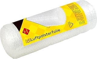 Idena 10400 - Papel de burbujas para envíos, embalajes y mudanzas, 40 cm x 10 m en rollo, 70 µ, transparente, 1 pieza
