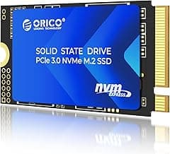 ORICO 256GB M.2 2242 NVMe SSD, PCIe 3.0 hasta 3200 MB/s, TLC NAND M2 SSD con Disipador de Calor de Cobre para Portátiles, Mini PC, Dispositivos IoT y Unidades Externas DIY - J10-2242