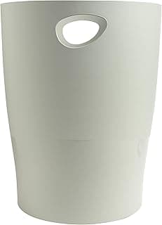 Papelera plastico exacompta ecoblack gris 15 litros