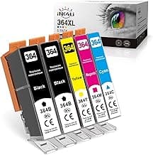 INK4U 364XL Cartuchos de Tinta Reemplazo para HP 364 364 XL Tinta para HP Deskjet 3070A 3520 Officejet 4620 4622 Photosmart 5510 5511 5512 5514 5515 5522 5524 5520 6510 6520 6512 6515 B010a B109a