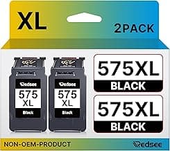 Redsee PG-575XL Cartuchos de Impresora Compatible con Canon 575 XL para Canon Pixma TS3550i TS3551i TR4750i TR4751i TR4751i (2 Negro)