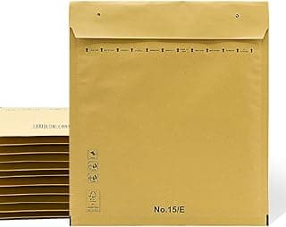 Sobres Acolchados, Sobres de Burbujas, Sobres Acolchados de Burbujas Kraft con Cierre Autoadhesivo, Bolsas para Envíos de Ropa, Sobres Acolchados Kraft - SIDI (220x260mm, 50 uds)