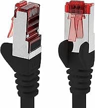 5M - 1 Pieza - Cable Ethernet LAN Cat6 RJ45 - Negro - Cable de red de alta velocidad para streaming, juegos, TV y ordenador - Estable y duradero - Perfecto para redes domésticas y oficinas