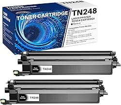 TN248 Negro Compatible para Brother TN248XL TN248CMYK TN248 para Brother HL-L3240CDW DCP-L3560CDW DCP-L3520CDW HL-L3220CW HL-L8240CDW MFC-L3740CDW MFC-L3760CDW (2 Negro)