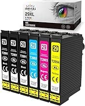 INK4U 29XL Cartucho de Tinta Compatible para Epson 29 para Epson Expression Home XP-235 XP-245 XP-255 XP-247 XP-330 XP-332 XP-352 XP-335 XP-342 XP-345 XP-430 XP-432 XP-435 (6 Paquetes)