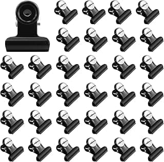 33 unidades de chinchetas, clips de papel con alfileres, clips de metal para clavos, pinzas negras con bolígrafo, imágenes de accesorios de aplicación para placas de corcho, tablas negras