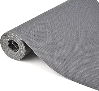 Alfombrilla antideslizante para cajones de 40 x 450 cm, de EVA, no adhesiva, impermeable, antideslizante, para estanterías, armarios, cajones, frigorífico, hogar, oficina, corte libre, gris