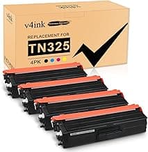 v4ink 4 Paquete Nuevo Reemplazo de Compatible Cartucho de tóner láser Brother TN325 para Brother 4140CN 4570CDW 4570CDWT 4150CDN 9050CDN 9055CDN 9270CDN 9460CDN 9465CDN 9970CDW
