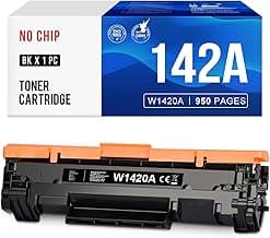 142A W1420A Tóner de Repuesto para HP 142A W1420A 142X W1420X Tóner para HP Laserjet Pro M110w M110 M110we MFP M140w M140 M140we M139we M139w M139 (1 Negro, sin Chip)