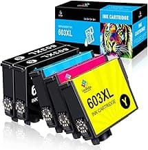 LeciRoba 603xl Reemplazo para Tinta epson 603xl y Cartuchos epson 603,para Epson XP-2100 XP-2150 2155 XP-2155 XP-3100 XP-3150 XP-4100 XP-4150 Workforce WF-2810 WF-2820 WF-2840 WF-2870 (5 Paquetes)