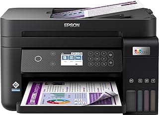 Epson EcoTank ET-3850, Impresora Wifi A4 Multifunción 3en1 con Depósito Tinta Recargable, Impresión Doble Cara (Dúplex), Alimentador Documentos (ADF), Pantalla LCD, Bandeja Frontal, Mobile Printing