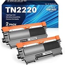Tóner TN2220 Compatible para Brother TN2220 TN-2220 TN-2010 Tóner para Brother HL 2130 MFC 7360N DCP 7055W MFC 7360n Tóner HL2135W DCP-7065DN MFC-7360N FAX-2840 FAX-2940 (2 Negro)