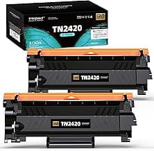 iNKPAD TN2420 Cartuchos de tóner Compatibles con Brother MFC-L2710DW L2750DW L2710DN L2730DW HL-L2310D L2350DW DCP-L2510D L2530DW L2550DN (2 Negro)