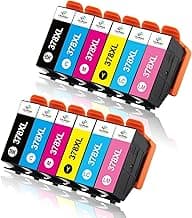 LeciRoba Cartucho de tinta 378XL para impresoras Epson 378 378xl para Epson Expression Photo XP-8000, XP-8005, XP-8500, XP-8505, XP-8600, XP-8605, XP-8606, XP-8700, XP-8705 XP-15000 (paquete de 12)