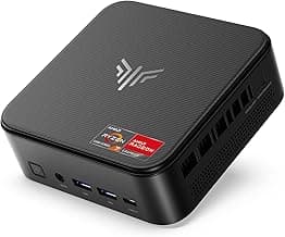 NiPoGi E3B Mini PC, AMD Ryzen 7 5700U 16GB DDR4 512GB SSD Mini Ordenador de Sobremesa, Triple Monitor 4K@60Hz (HDMI 2.0/ USB-C/ DP1.4), WiFi 6/ BT5.2 para Hogar, Oficina y Empresa