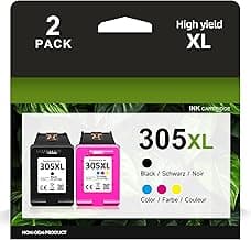 305XL Cartuchos de Impresora para HP 305 Cartuchos de Repuesto para HP 305 Cartuchos para HP DeskJet 2700 2720e 2722e 2723 Deskjet Plus 4100 4120e 4122 Envy 6000 6020 6030 6030e Envy Pro 6420 6430