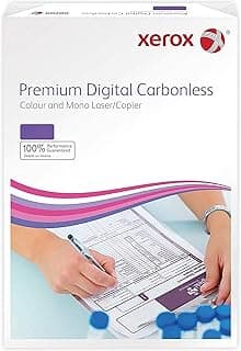 Xerox NCR 003R99105 - Papel autocopiativo para impresoras láser y fotocopiadoras (500 hojas, 2 capas, libre de carbono), color blanco y amarillo