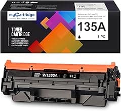 myCartridge SUPCOLOR 135A Toner Compatible W1350A para HP 135A Laserjet MFP M234dwe M234sdne M209dwe para HP 135A Toner W1350A Toner (sin Chip, 1 Negro)