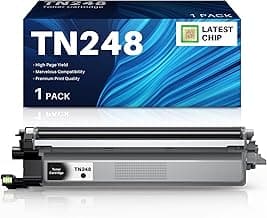 INK4U TN248BK Tóner Compatible para Brother TN248 TN248VAL Cartucho de Toner para Brother DCP-L3560CDW DCP-L3520CDW HL-L3240CDW HL-L3220CW HL-L8240CDW MFC-L3740CDW MFC-L3760CDW (TN248 Negro)