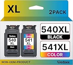 Redsee 540 XL 541 XL Cartuchos de Tinta para Tinta Canon 540 541 XL PG-545XL CL-546XL para Canon Pixma TS5150 MG3600 MG3650S MG3650 TS5151 MG3150 MG3250 MX475 MX525 MG4250 MG3550(Negra y Color)