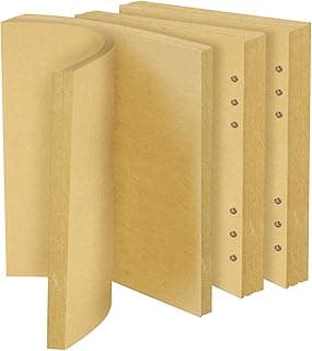 Vicloon A5 Papel de Recambio, 140pcs Paquetes de Papel de Notas Recargables, Adecuado para Notas, Cuaderno, Diario, Diseño, Agend-Blanco